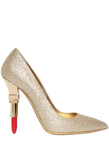 Alberto Guardiani - 115mm Lipstick Glitter Pumps
