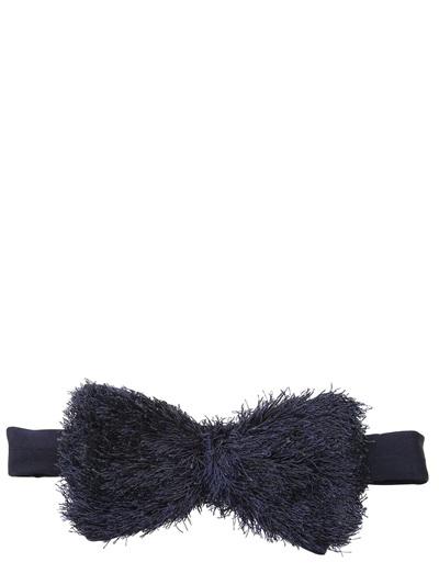 Jupe By Jackie Hand Embroidered Cut Loops Bow Tie