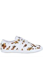 Adidas By Jeremy Scott Js P-sole Gold Angel Canvas Sneakers