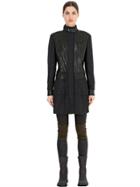 Matchless London New Brooklands Wool & Leather Coat