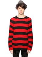 Cheap Monday Striped Waffle Knit Sweater