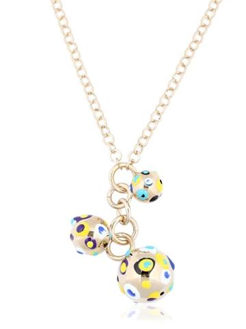 Elena Meyer Arshile Pop Art Gold & Enamel Necklace