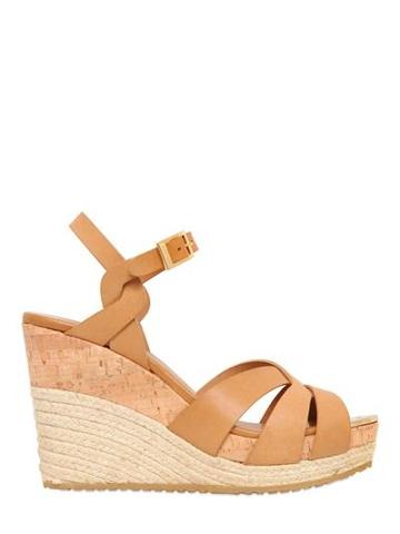 Jimmy Choo - 100mm Pallet Nappa Leather Wedges