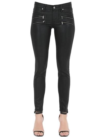 Paige Edgemont Ultra Skinny Coated Denim Jeans