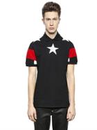 Givenchy Star Patches On Cotton Piqu Polo