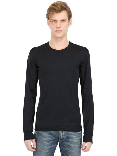 Dolce & Gabbana Cotton Jersey Long Sleeves T-shirt