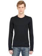 Dolce & Gabbana Cotton Jersey Long Sleeves T-shirt