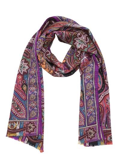 Etro Delhi Wool & Silk Blend Scarf
