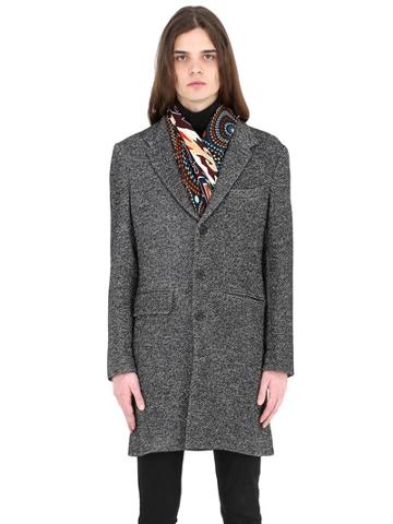 Up To One Wool Blend Tweed Coat