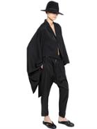 Yohji Yamamoto Wrinkle Wool Gabardine Kimono Jacket