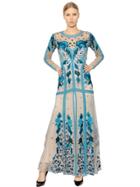 Temperley London Embroidered Open Back Tulle Dress