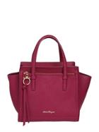 Salvatore Ferragamo Amy Grained Leather Top Handle Bag