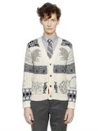 Thom Browne Wool & Mohair Blend Cardigan