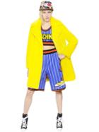 Moschino Double Breasted Faux Fur Coat