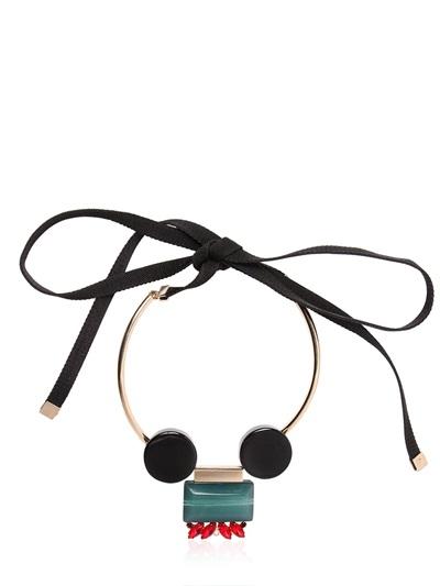 Marni Crystal & Resin Stones Necklace