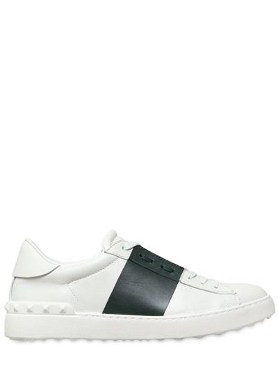 Valentino Open Color Block Leather Sneakers