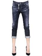 Dsquared2 Cool Girl Washed Zip Stretch Denim Jeans