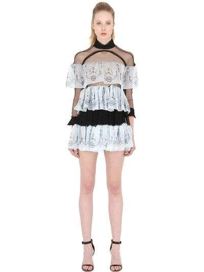 Dagda Sheer Dress With Ruffles