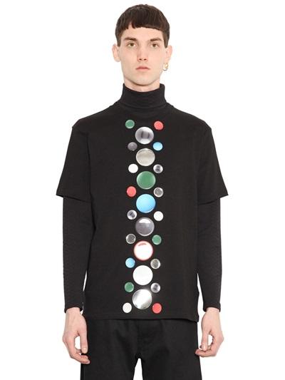 Christopher Kane Atom Sticker Cotton T-shirt