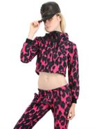 Moschino Underwear Printed Cropped Cotton Jersey Jacket