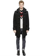 Givenchy Hooded Wool Felt Duffle Coat