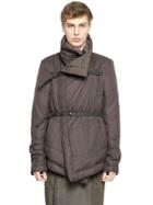 Rick Owens Drkshdw Belted & Padded Nylon Jacket