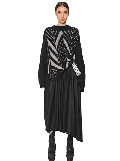 Y-3 Mohair Wool Jacquard Sweater
