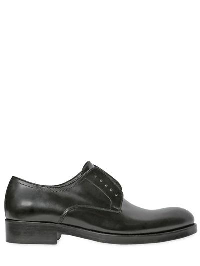 Dsquared2 Brushed Leather Laceless Derby Shoes