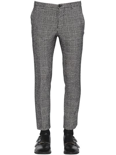 Christian Pellizzari 17.5cm Cotton & Wool Sharkskin Pants