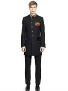 Lords & Fools Wool & Cashmere Blend Military Coat