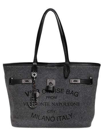 V73 Small Monte Napoleone Cotton Felt Tote