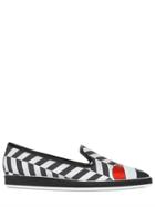 Nicholas Kirkwood Polly Petal Herringbone Loafers