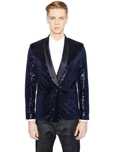 Christian Pellizzari Sequined Evening Jacket