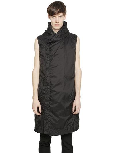 Rick Owens Drkshdw Extra Long Nylon Padded Vest