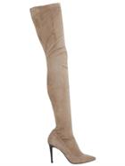 Strategia 100mm Stretch Suede Over The Knee Boots