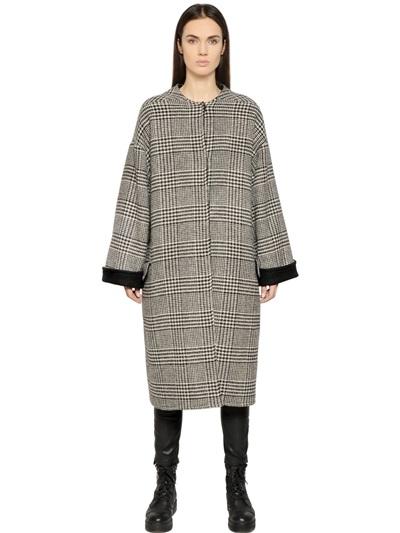 Ava Adore Reversible Prince Of Wales Wool Coat