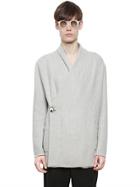 Damir Doma Wool & Cotton Blend Warp Sweater