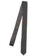 The Kooples Polka Dots Printed Silk Satin Tie
