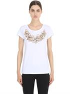 Blugirl Underwear Jewel Printed Cotton Jersey T-shirt