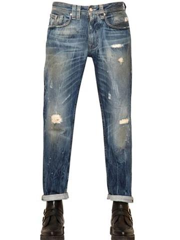 Cycle - 17cm Carrot Fit Distressed Denim Jeans