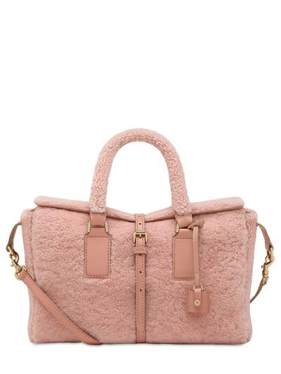 Mulberry Small Roxette Shearling Top Handle