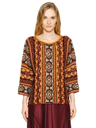 Mes Demoiselles Mantra Intarsia Techno Sweater