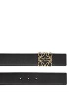 Loewe 40mm Logo Buckle Leather Belt