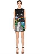 Gem Rainbow Embellished Duchesse Dress