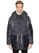 Moncler Ami Orland Wool & Cotton Down Jacket