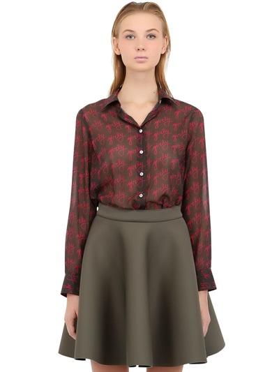 What's Inside You Girly Printed Chiffon Shirt