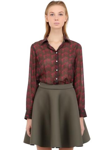 What's Inside You Girly Printed Chiffon Shirt