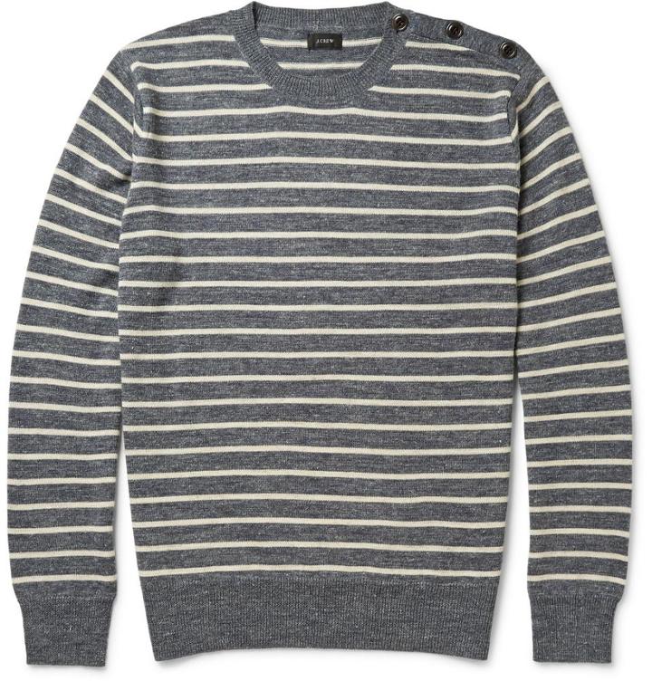 J.crew Babylon Striped Knitted Sweater