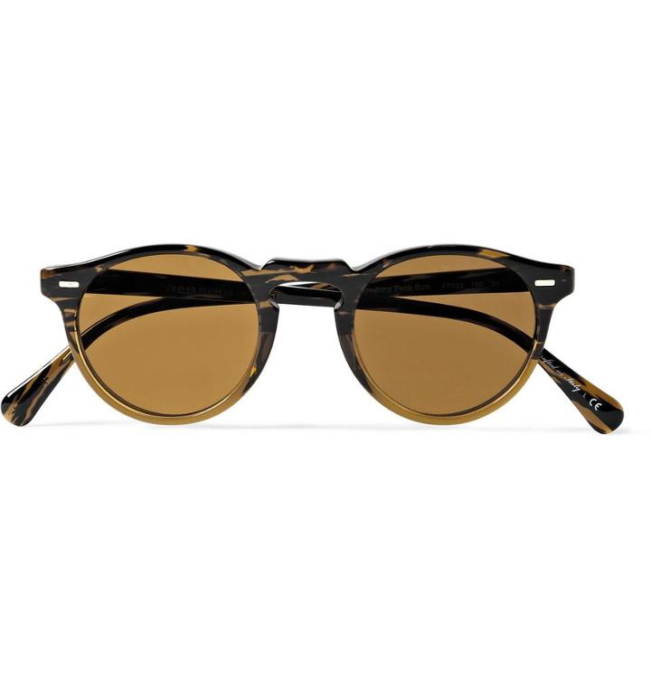 Oliver Peoples Gregory Peck Round-frame Acetate Sunglasses