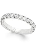 Pave Diamond Band Ring (1 Ct. T.w.) In 14k Gold Or White Gold